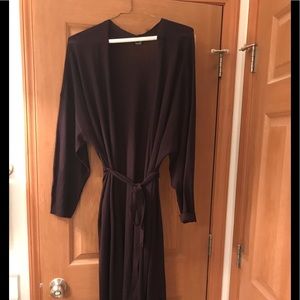 Black sweater duster